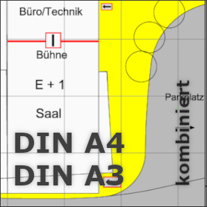 Feuerwehrpläne kombiniert DIN A4 + A3