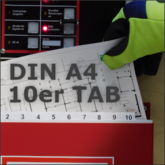 Feuerwehr-Laufkarten DIN A4 quer 10er Tabenteinteilung