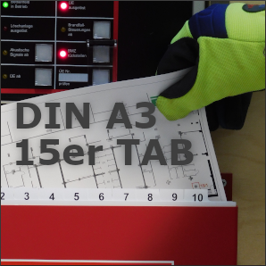 Feuerwehr-Laufkarten DIN A3 quer 15er Tabenteinteilung