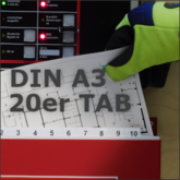 Feuerwehr-Laufkarten DIN A3 quer 20er Tabenteinteilung